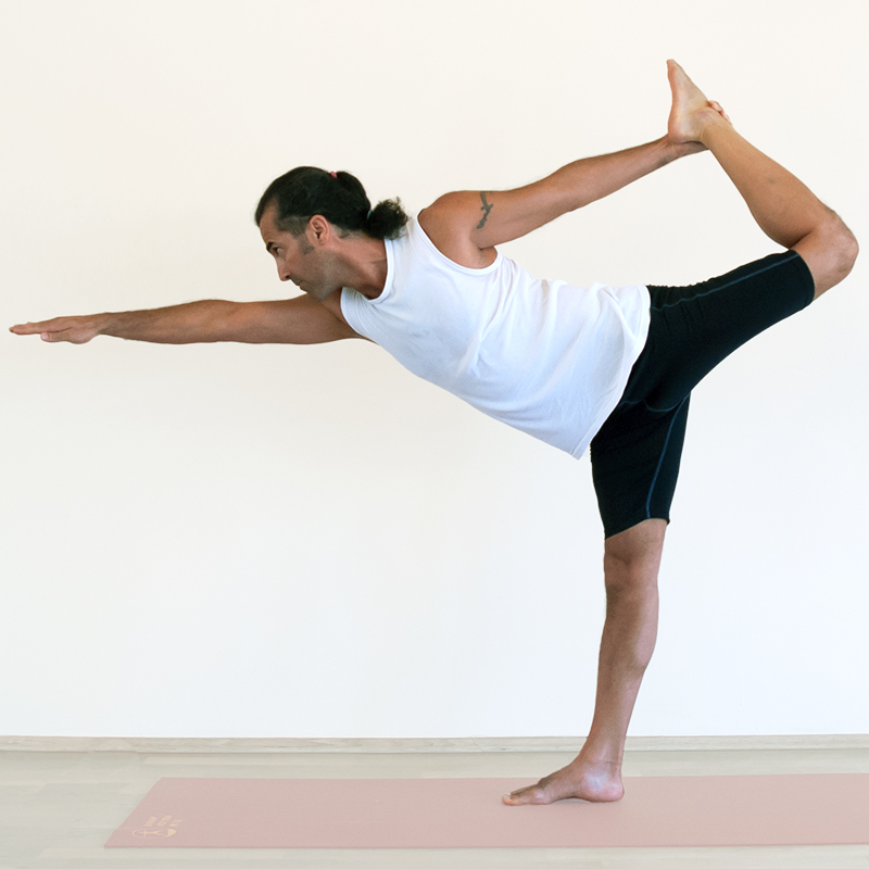 bikram yoga posture balancing stick, Adelaide Hills Bikram